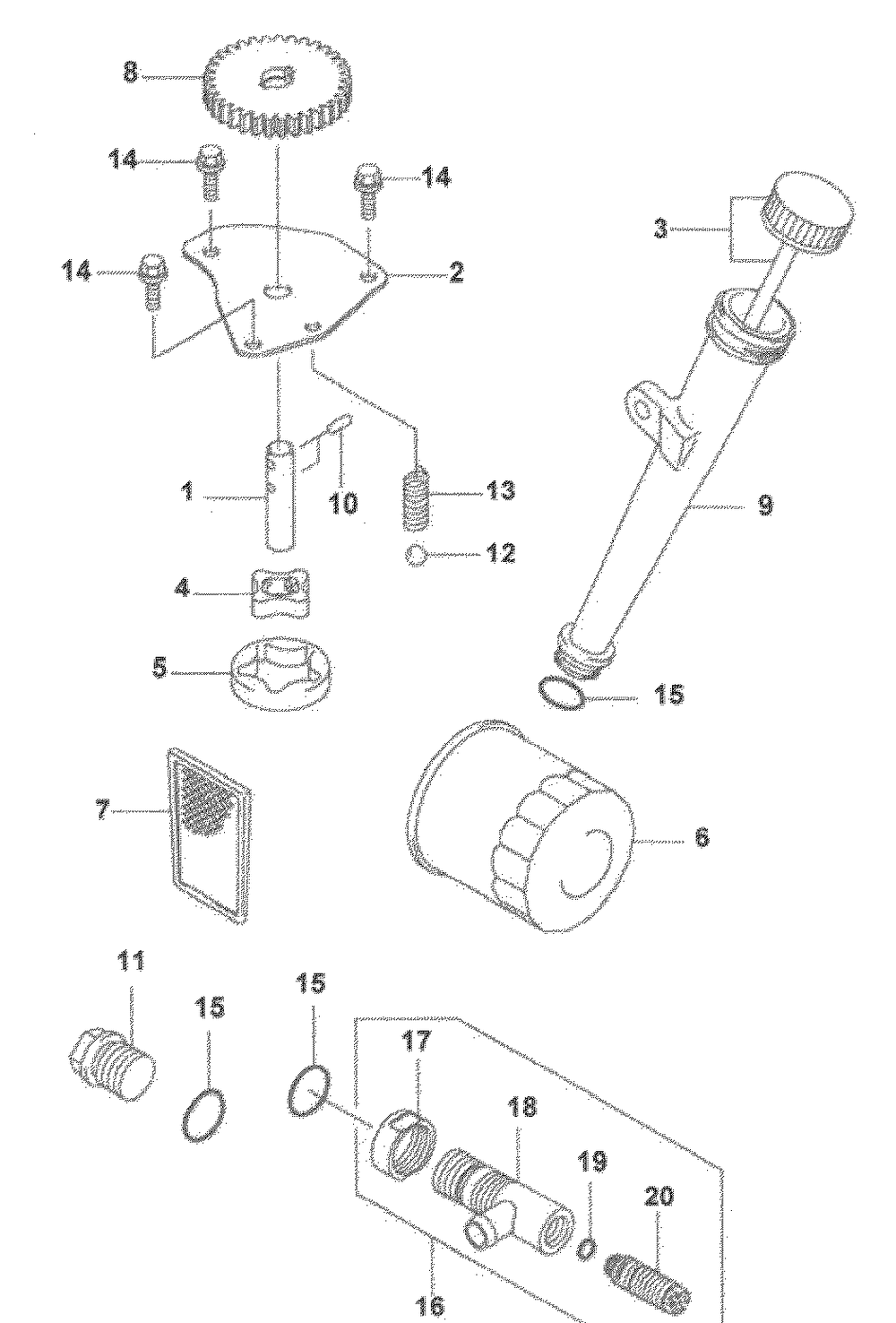 Lubrication Equipment Diagram and Parts List for Z-FORCE15 53AA5D2L100 Cub Cadet Lawn Tractor